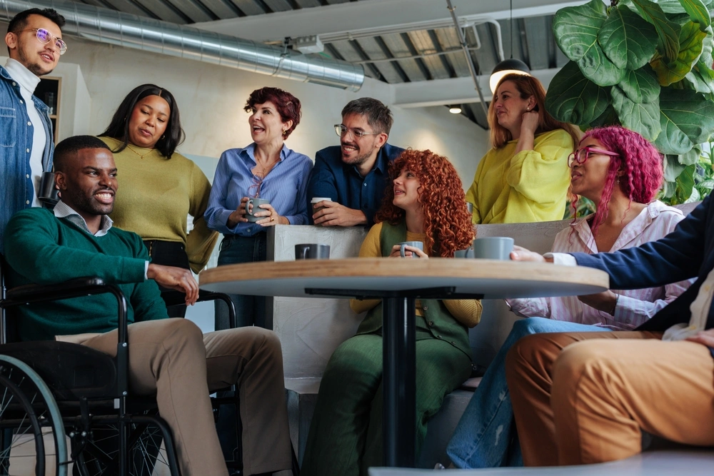 A group of friends with disabilities